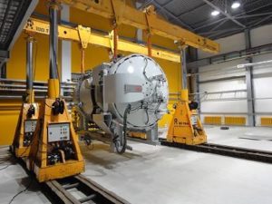 Выгрузка, крупноузловая сборка, перемещение и установка на фундаменты газогенераторных установок WÀRTSILÀ