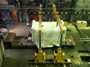 Монтаж ковочного пресса HYDROMEC HSF-1000 на ОМЗ (Орск)