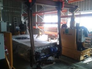 Погрузка и перевозка двух генераторов паровой турбины производства ALSTOM для ПТУ-1 и ПТУ-2 на Челябинской ГРЭС