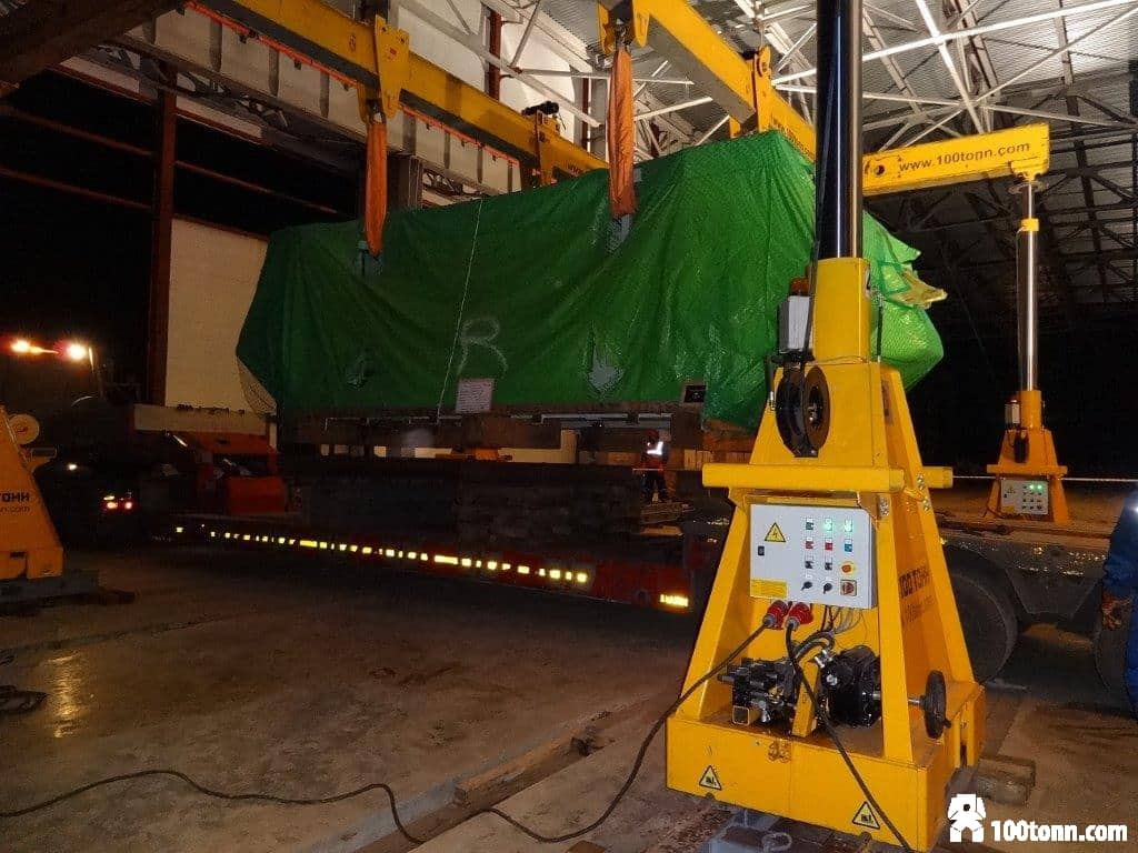 Разгрузка, выгрузка оборудования