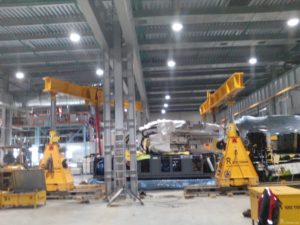 Перемещение и установка в проектное положение пресса YANGLI в Екатеринбурге