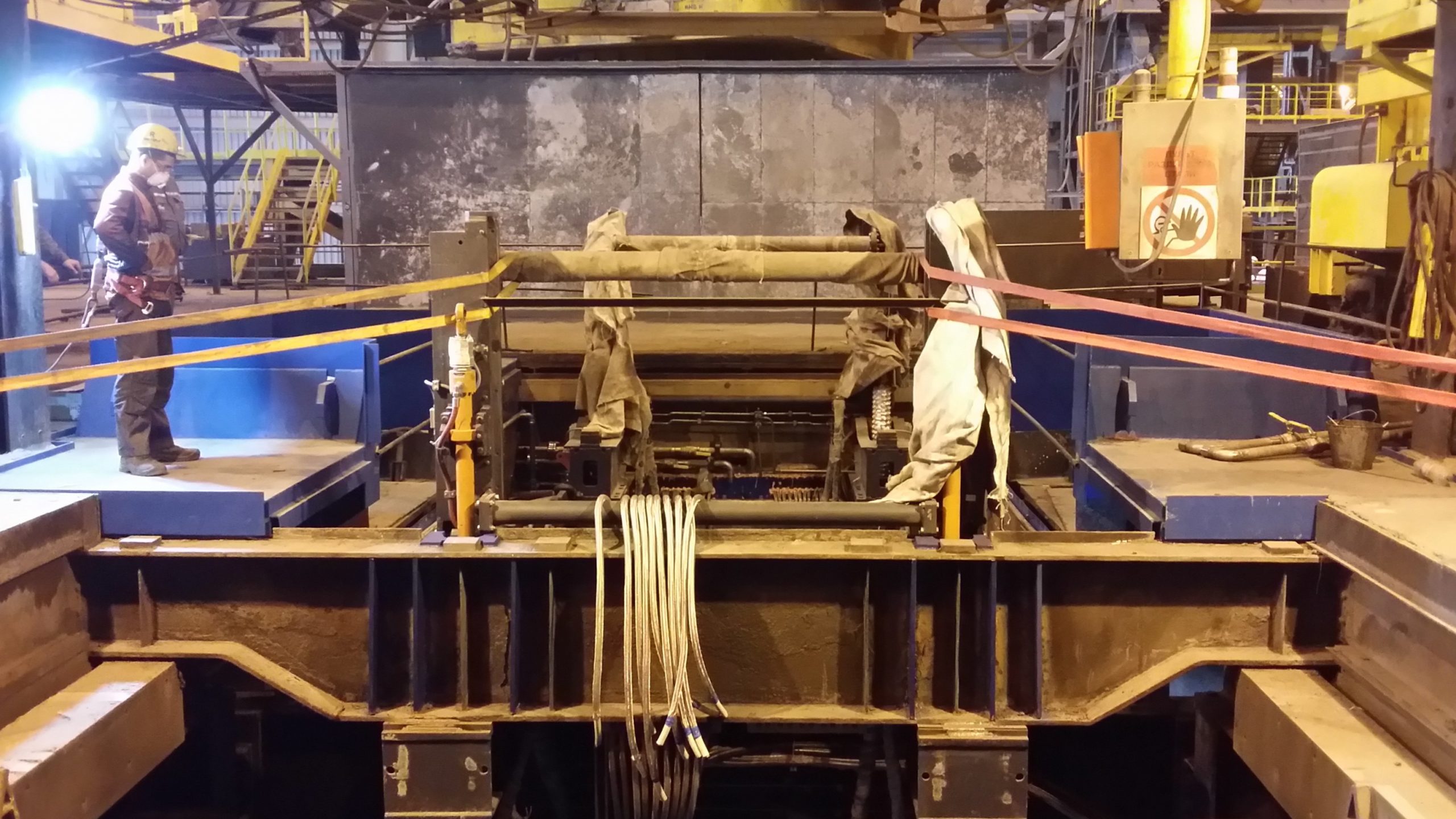 Монтаж оборудования на металлургическом заводе