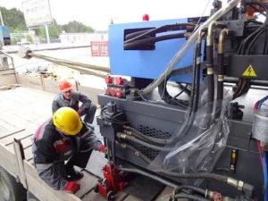 Выгрузка, перемещение и установка отопительного котла UT–L UNIMAT (BOSCH) в Екатеринбурге