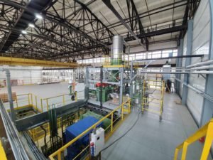 Крупноузловая сборка листогибочного пресса COLGAR с помощью портальных систем