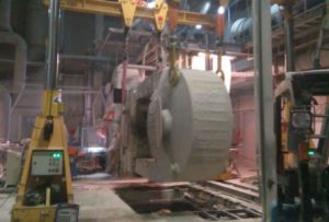 Подъем сушильного барабана массой 450 тонн в Уфе