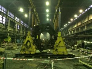 Монтаж оборудования в рамках реконструкции ЦКРИ-3 Архангельского ЦБК