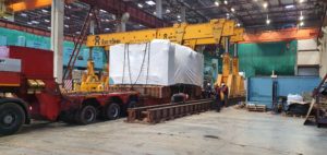 Подготовка к выгрузке короны пресса