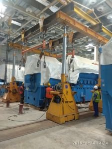 Сборка газопоршневой установки с помощью портала Сборка газопоршневой установки с помощью портала