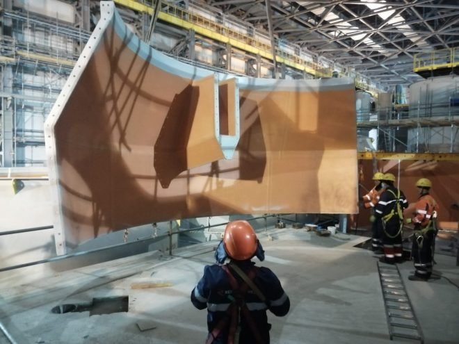 Монтаж оборудования горно-обогатительного комбината на Удоканском месторождении