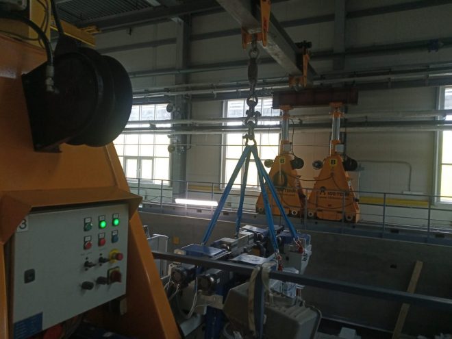 Такелаж и электроподключение станка U2000-150D в депо