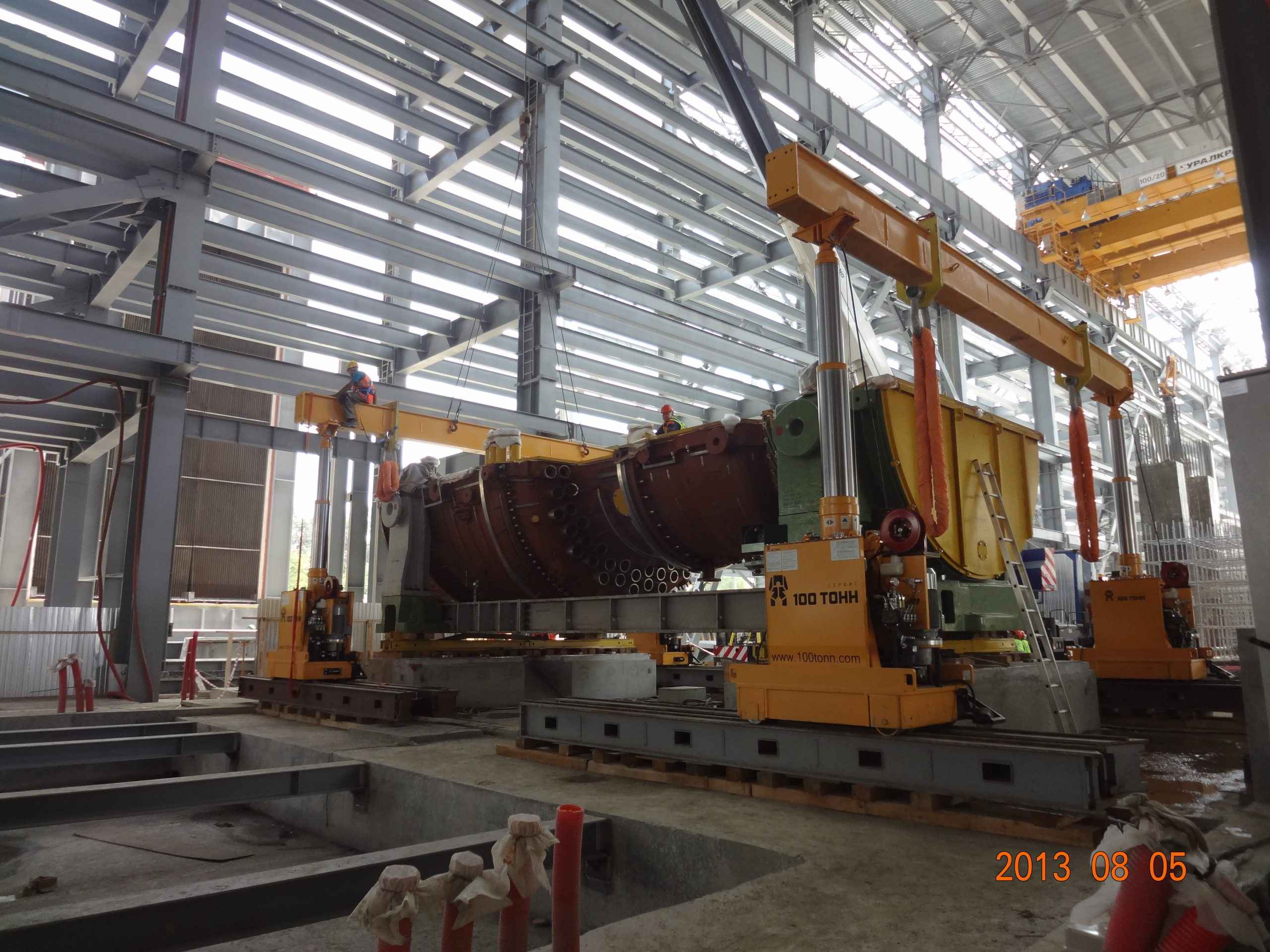 Установка турбин и генераторов на ГРЭС и ТЭЦ