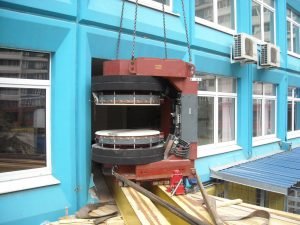 Такелаж томографа с помощью балок