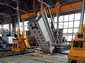 Изготовление и монтаж телеги для перевозки конуса дробилки