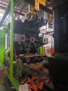 Такелаж нижней балки листоправильной машины