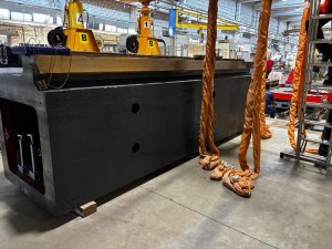 Монтаж линии плит теплоизоляции