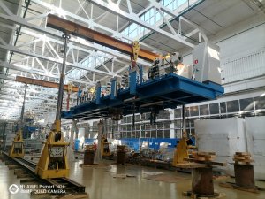 Монтаж линии плит теплоизоляции