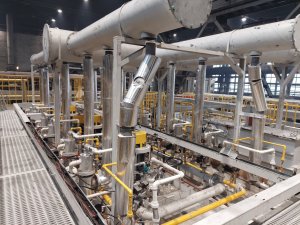 Установка барабана котла