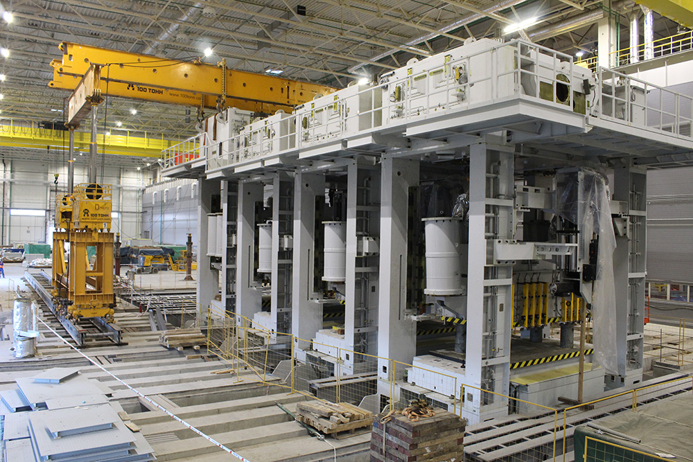 «100 тонн» в СМИ: установка прессов из Китая на автозаводе в Новомосковске