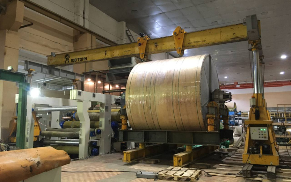 Монтаж оборудования на целлюлозно-бумажном комбинате