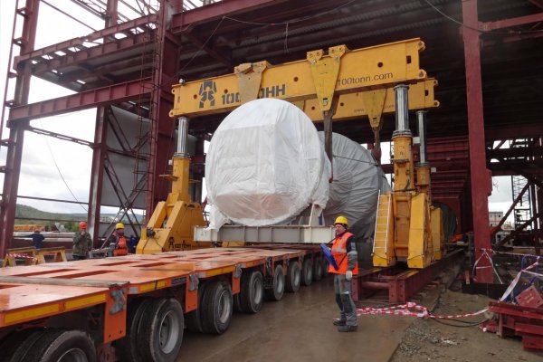 Погрузка ГПУ/ГТУ на платформу