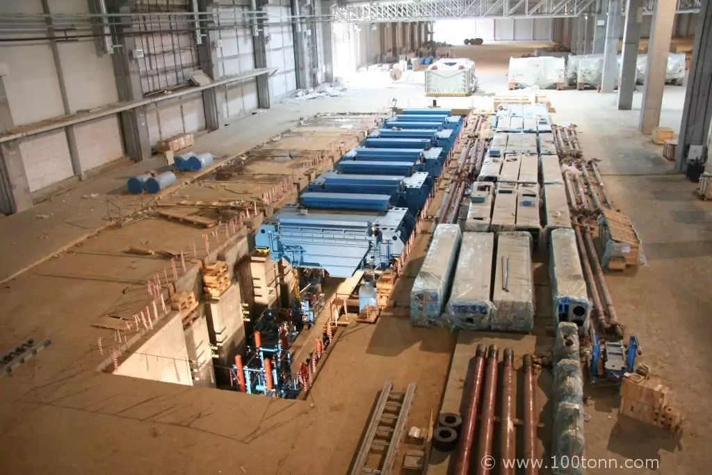 Сборка прессовой линии Fagor общим весом около 4000 тонн