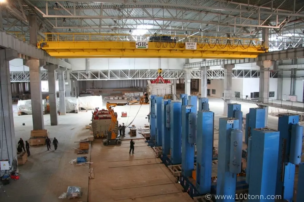 Сборка прессовой линии Fagor общим весом около 4000 тонн