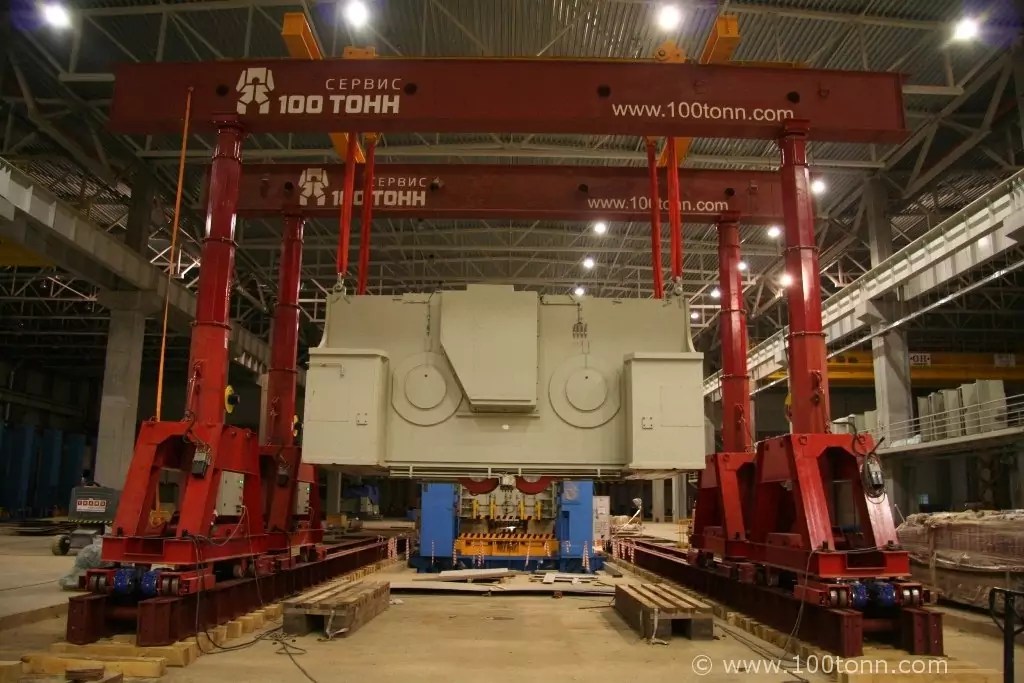 Сборка прессовой линии Fagor общим весом около 4000 тонн