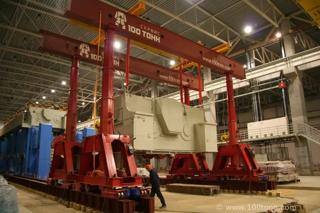 Сборка прессовой линии Fagor общим весом около 4000 тонн