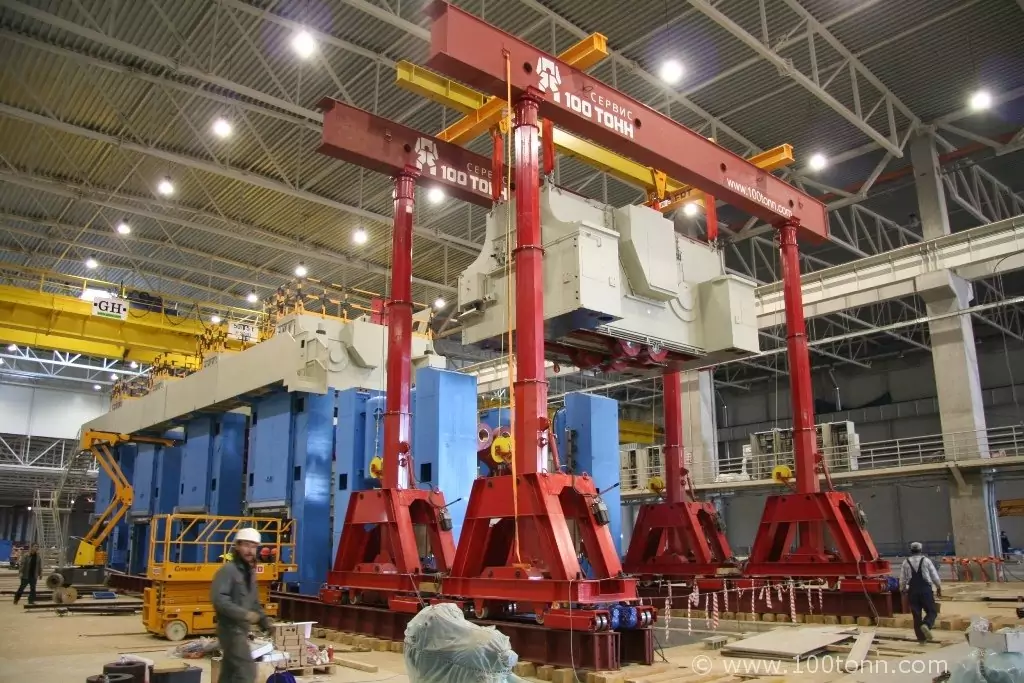 Сборка прессовой линии Fagor общим весом около 4000 тонн