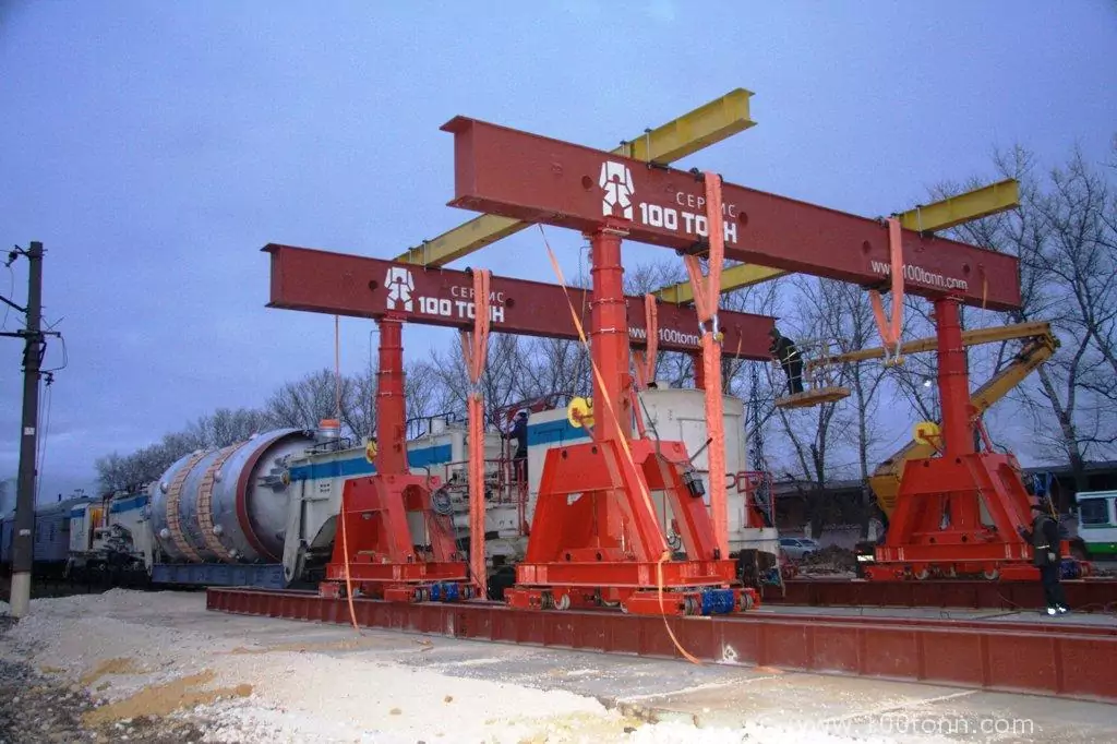 Разгрузка и перемещение реактора для ОАО “Щекиноазот”