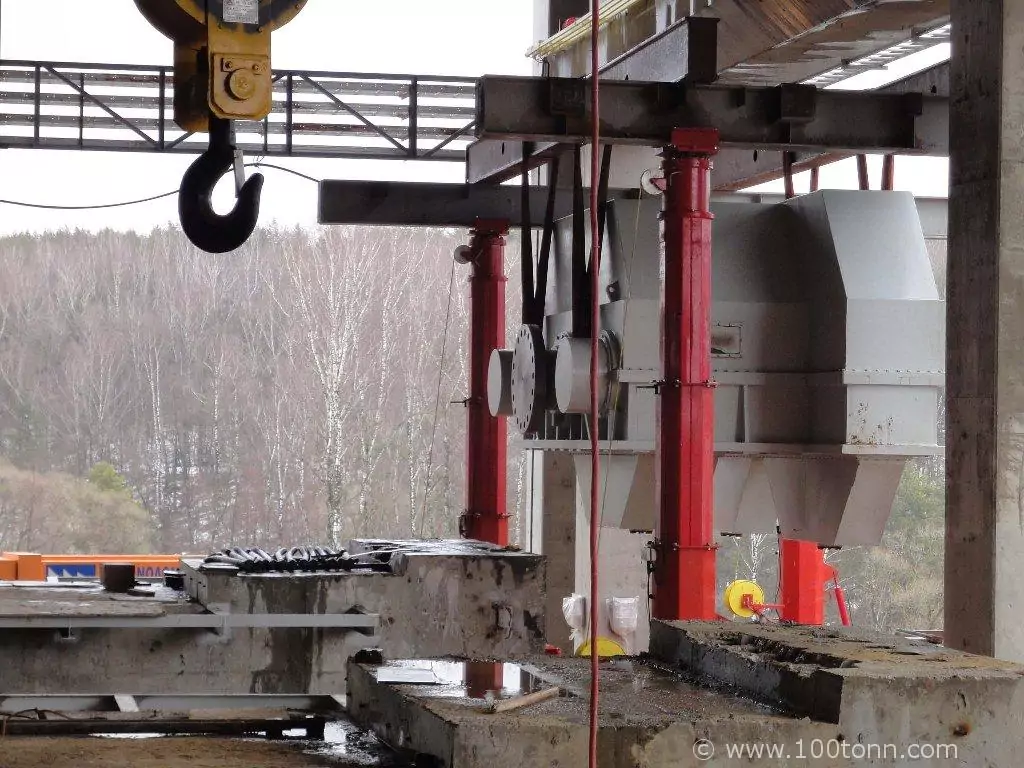 Монтаж редукторов на Новогуровском цементном заводе