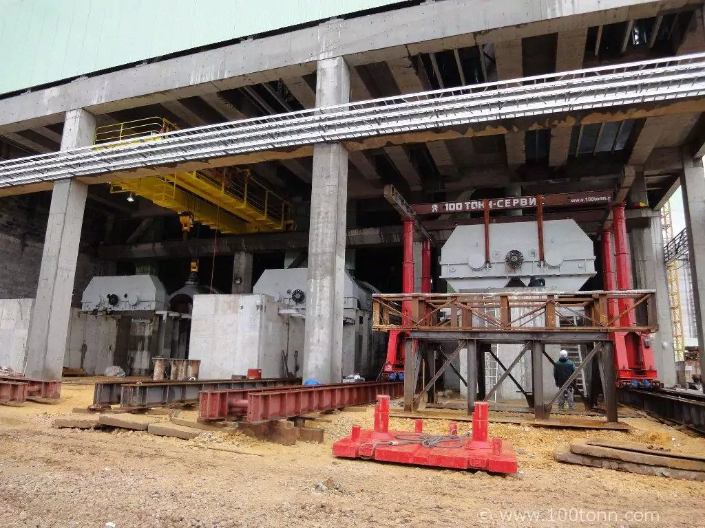 Монтаж редукторов на Новогуровском цементном заводе