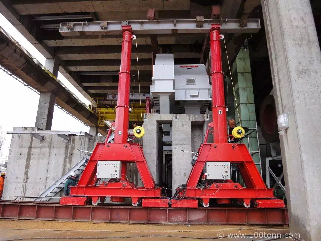 Монтаж редукторов на Новогуровском цементном заводе