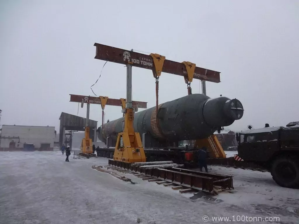 Перегрузка с ж/д на авто реактора 320 т в Череповце
