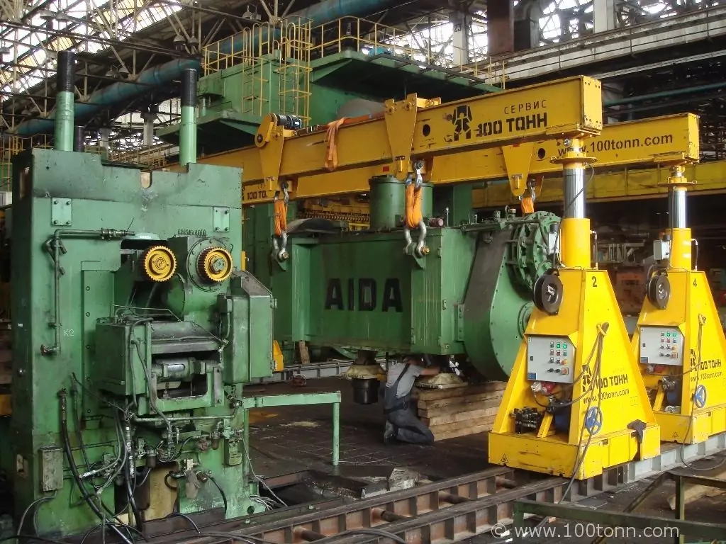 Демонтаж и транспортировка прессов SMG и Aida