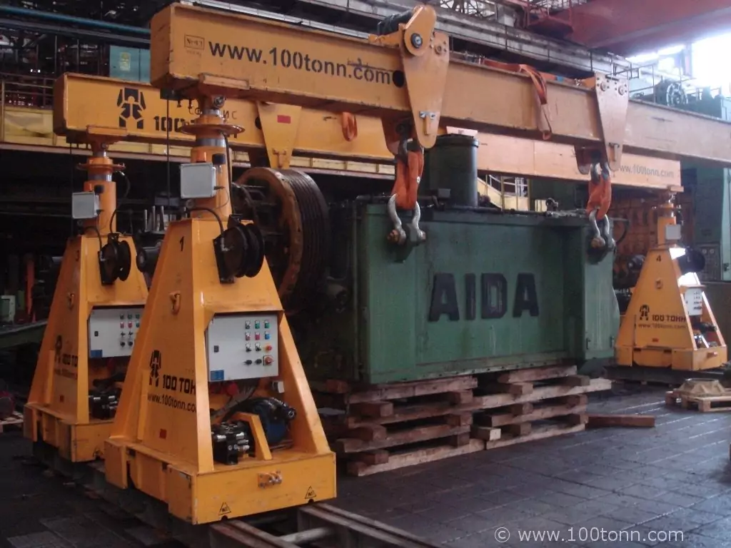 Демонтаж и транспортировка прессов SMG и Aida