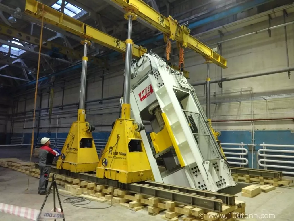 Установка пресса MIB Hydro в проектное положение