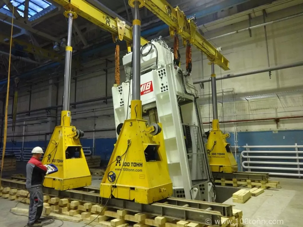 Установка пресса MIB Hydro в проектное положение