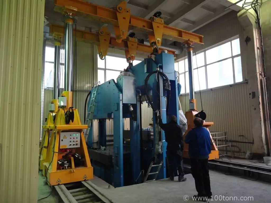 Грузоподъемные операции и механический монтаж пресса LWB Steinl (ФРГ)