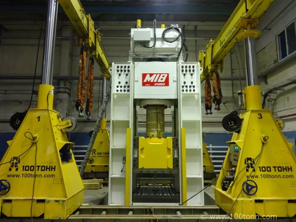 Установка пресса MIB Hydro в проектное положение