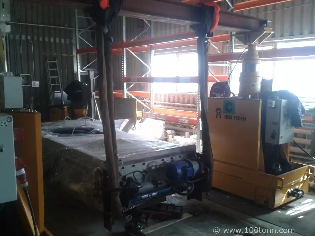 Выгрузка и установка в проектное положение пресса LEMA HPL-500 в Свердловской области