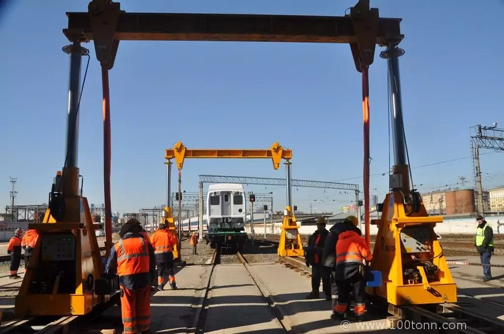 Выгрузка с ж/д транспорта вагонов Talgo в Москве