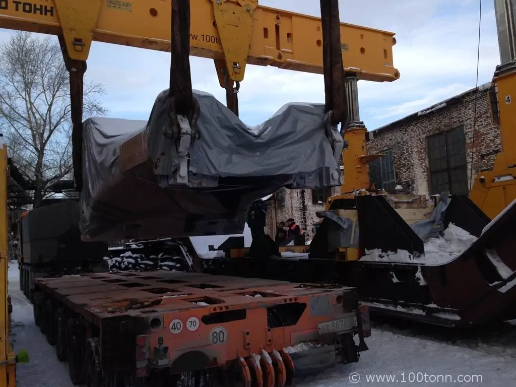 Перегрузка, транспортировка, кантование и монтаж молота и пресса Lasco в Омске