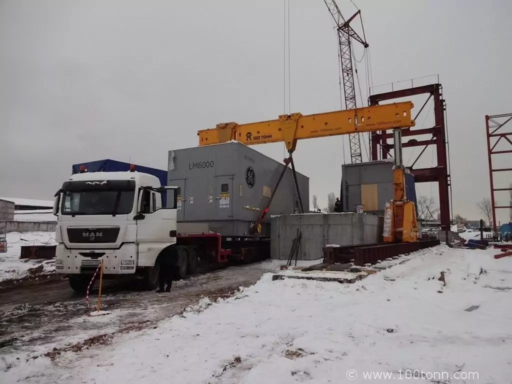 Погрузка, транспортировка, выгрузка и установка на фундамент энергетического оборудования в Воронеже