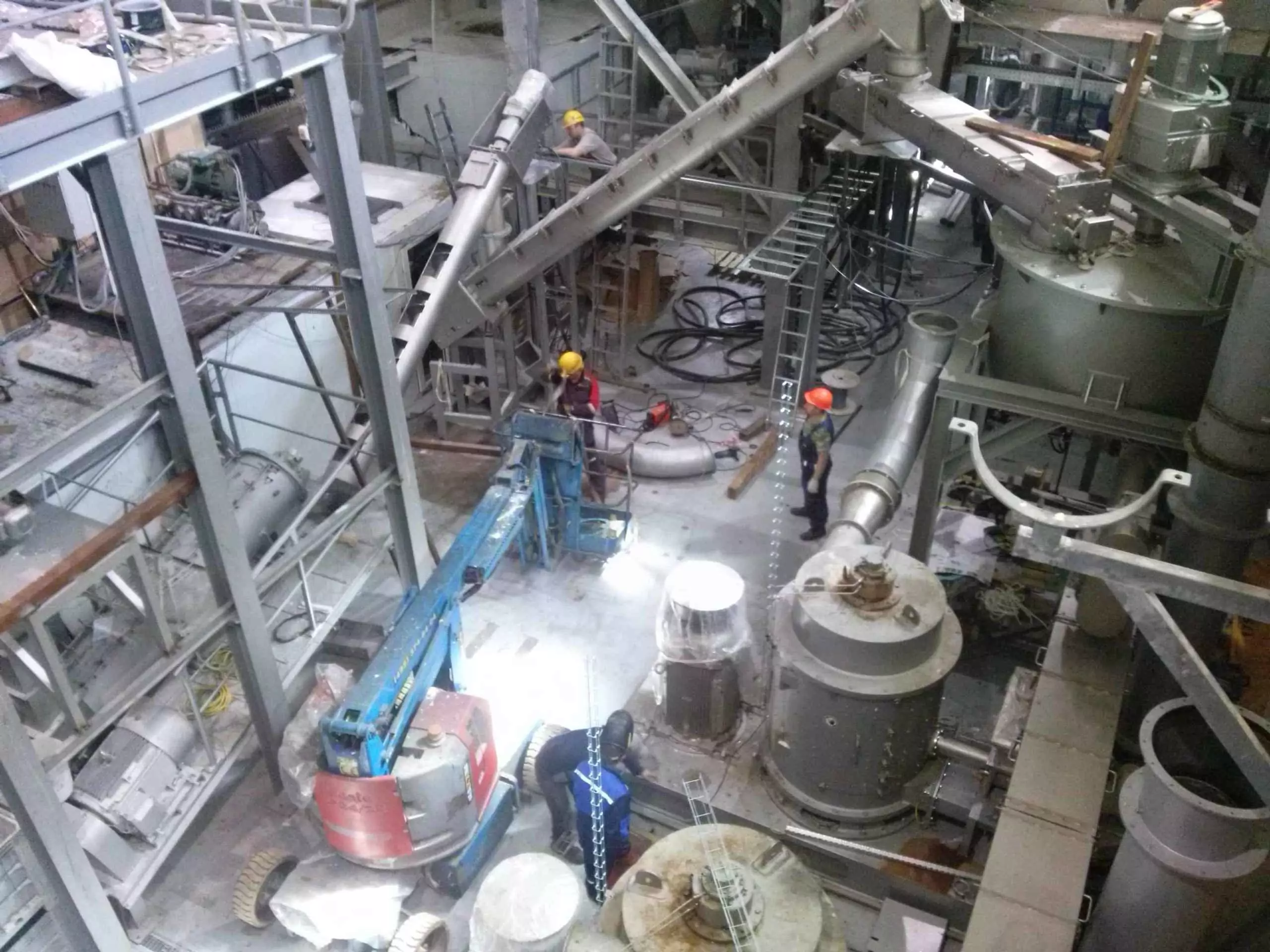 Монтаж шнековых конвейеров