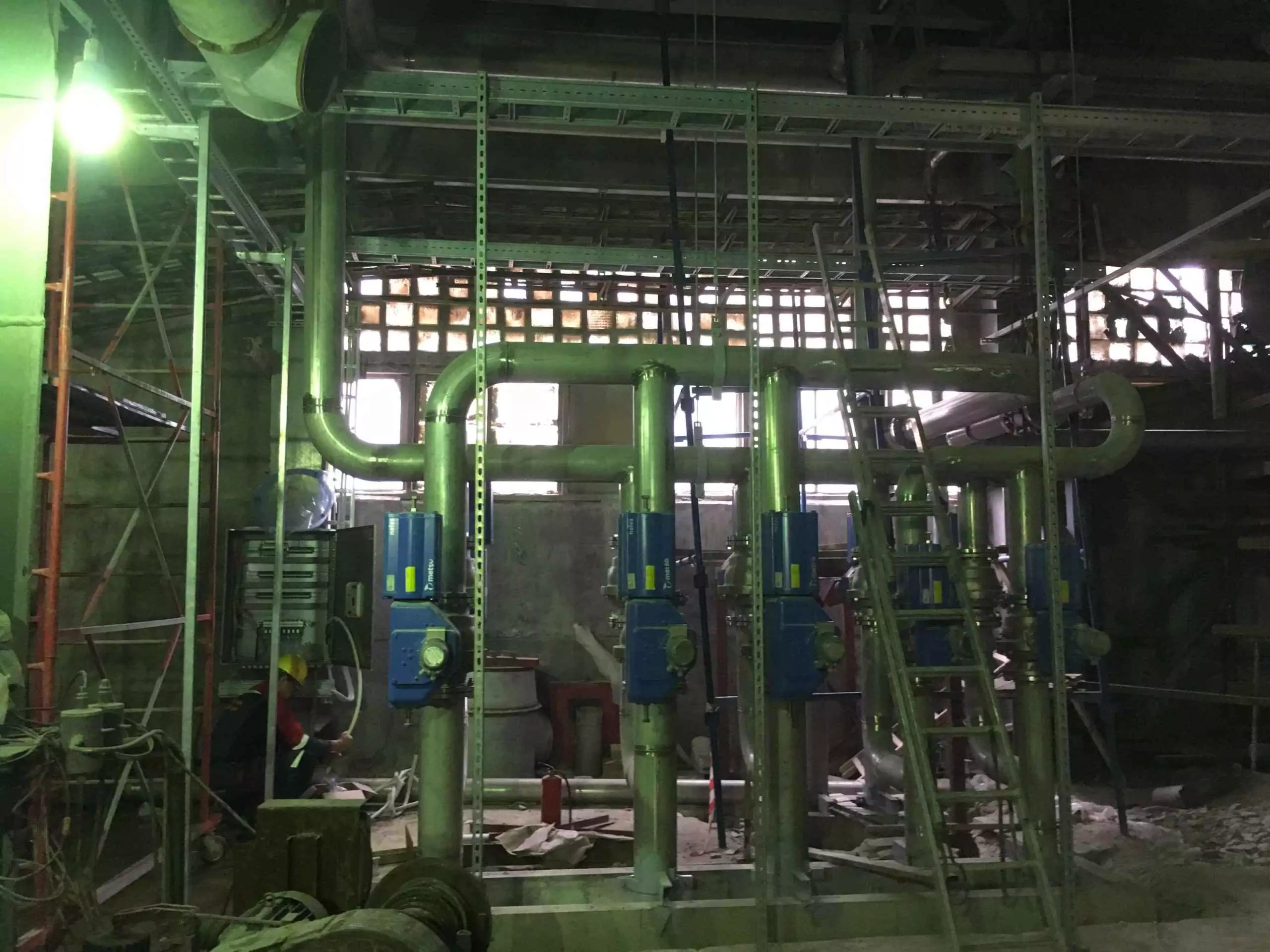 Монтаж системы пневмоуправления в ЦКРИ-3 АЦБК