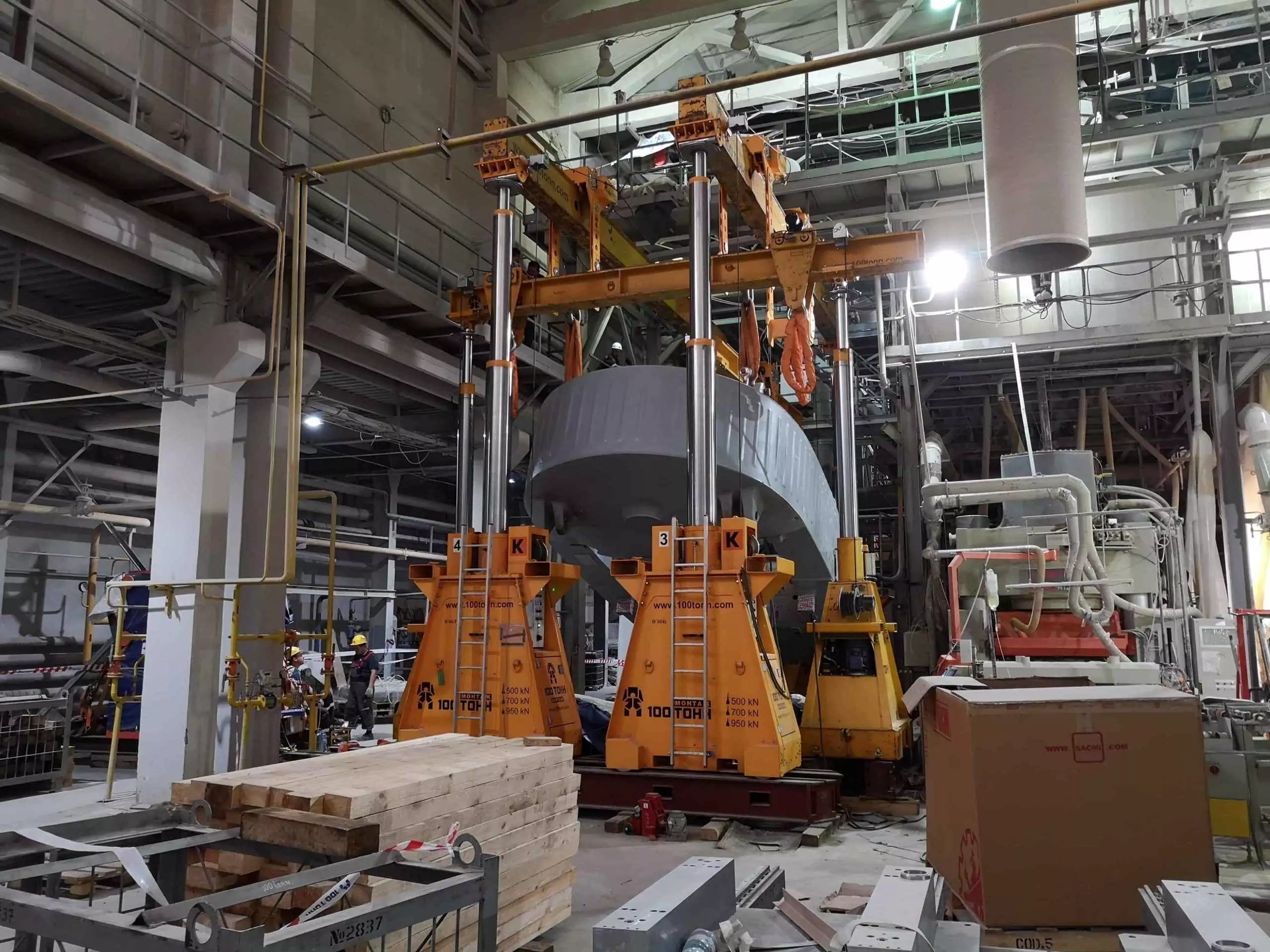 Монтаж пресса Sacmi PH6500