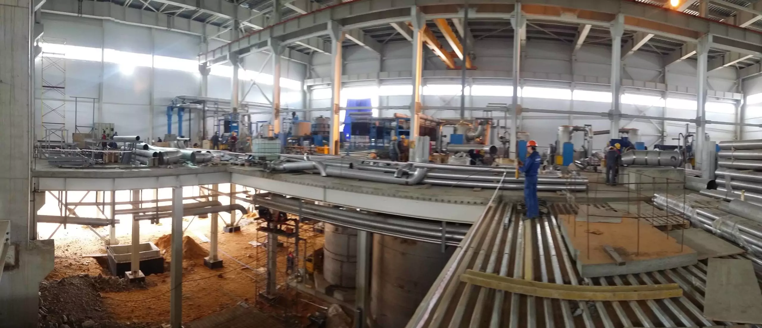 Монтаж технологического оборудования в условиях минимальной строительной готовности