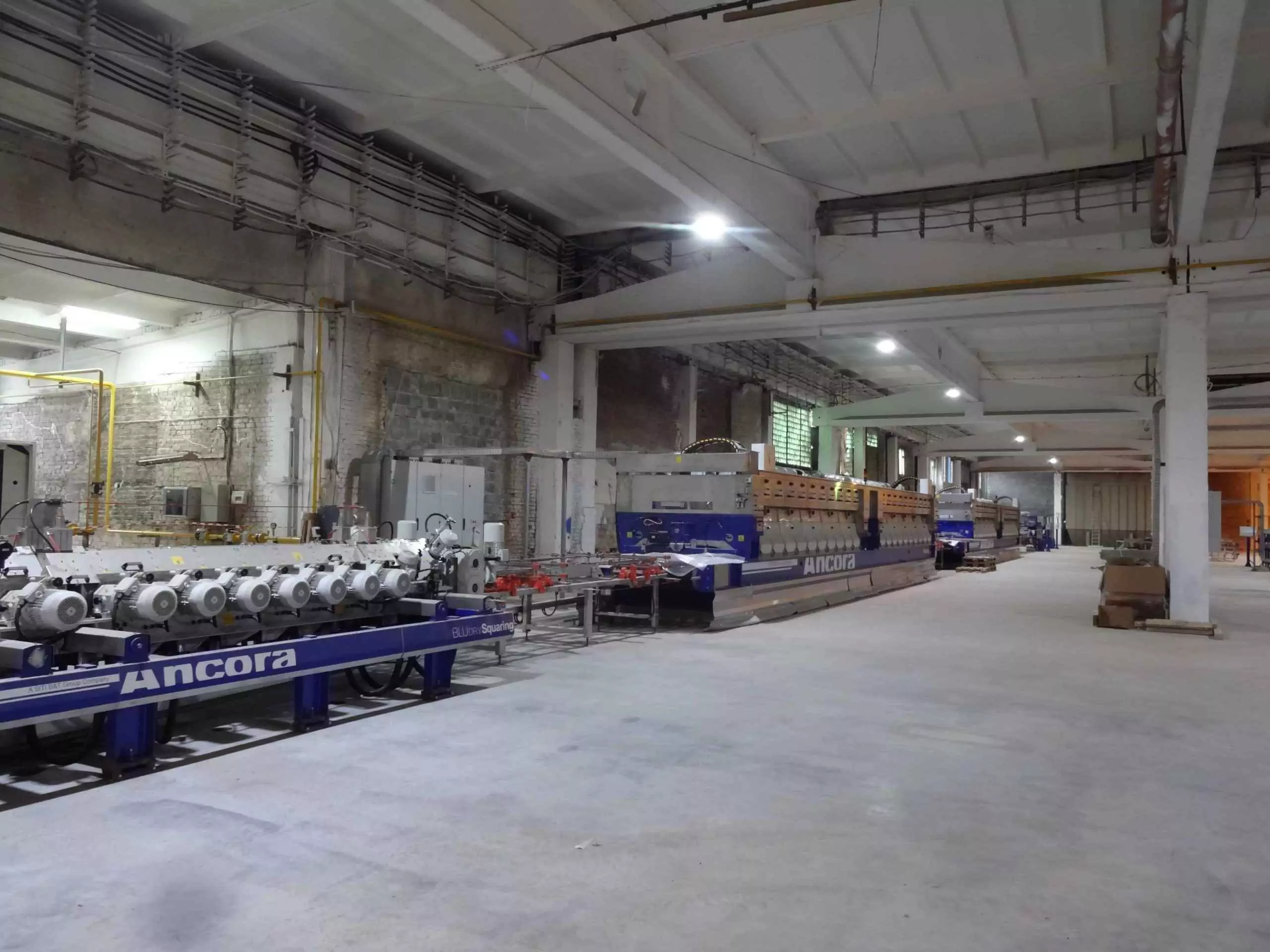 Смонтированная линия ректификации (полировки) ANCORA