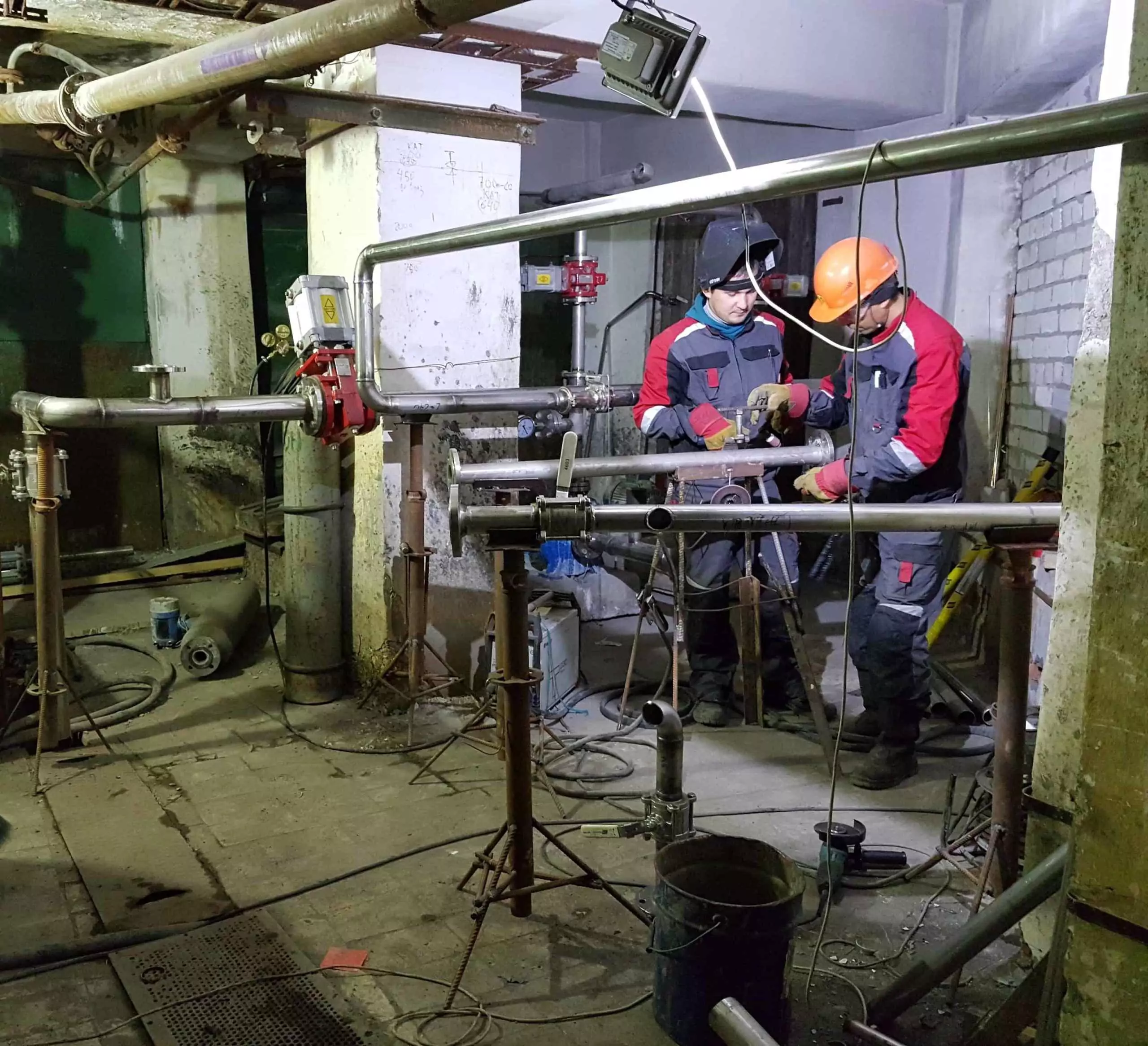 Сварка трубопроводов в ЦРКИ-3 АЦБК